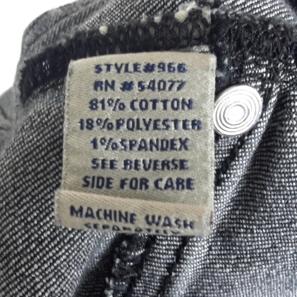 Cabi Jean Slim Skinny Gray Acid Faux Front  Pkts 4 - Picture 6 of 7